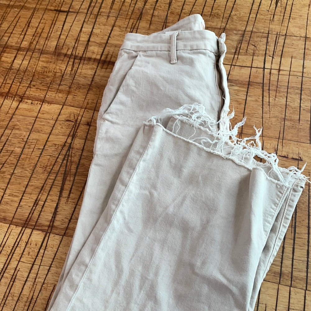 MOTHER crop Khaki pants
